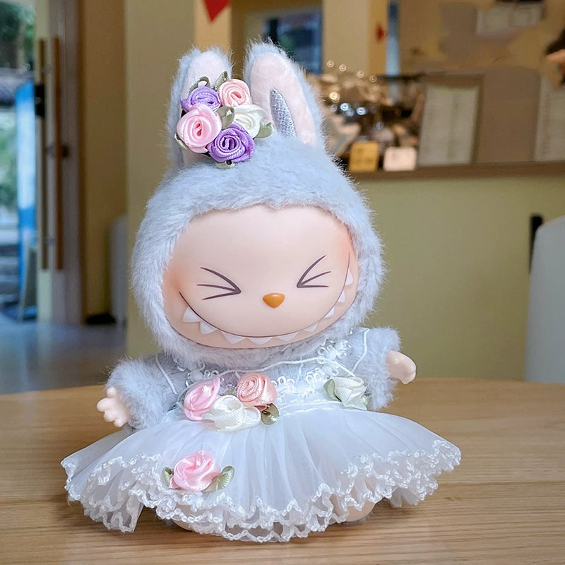 Labubu Sitting Party Outfit - Series 1/2 Clothes for Blind Box Vinyl Doll Change