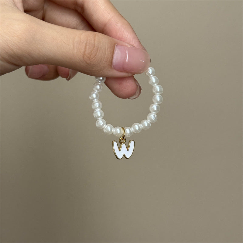 10.5cm Labubu 4th Gen Blind Box Mini Keychain Charms | 26-Letter Alphabet Pearl Necklace Accessory Set | Replacement Clothes Accessories for Collectible Vinyl/Plastic Dolls