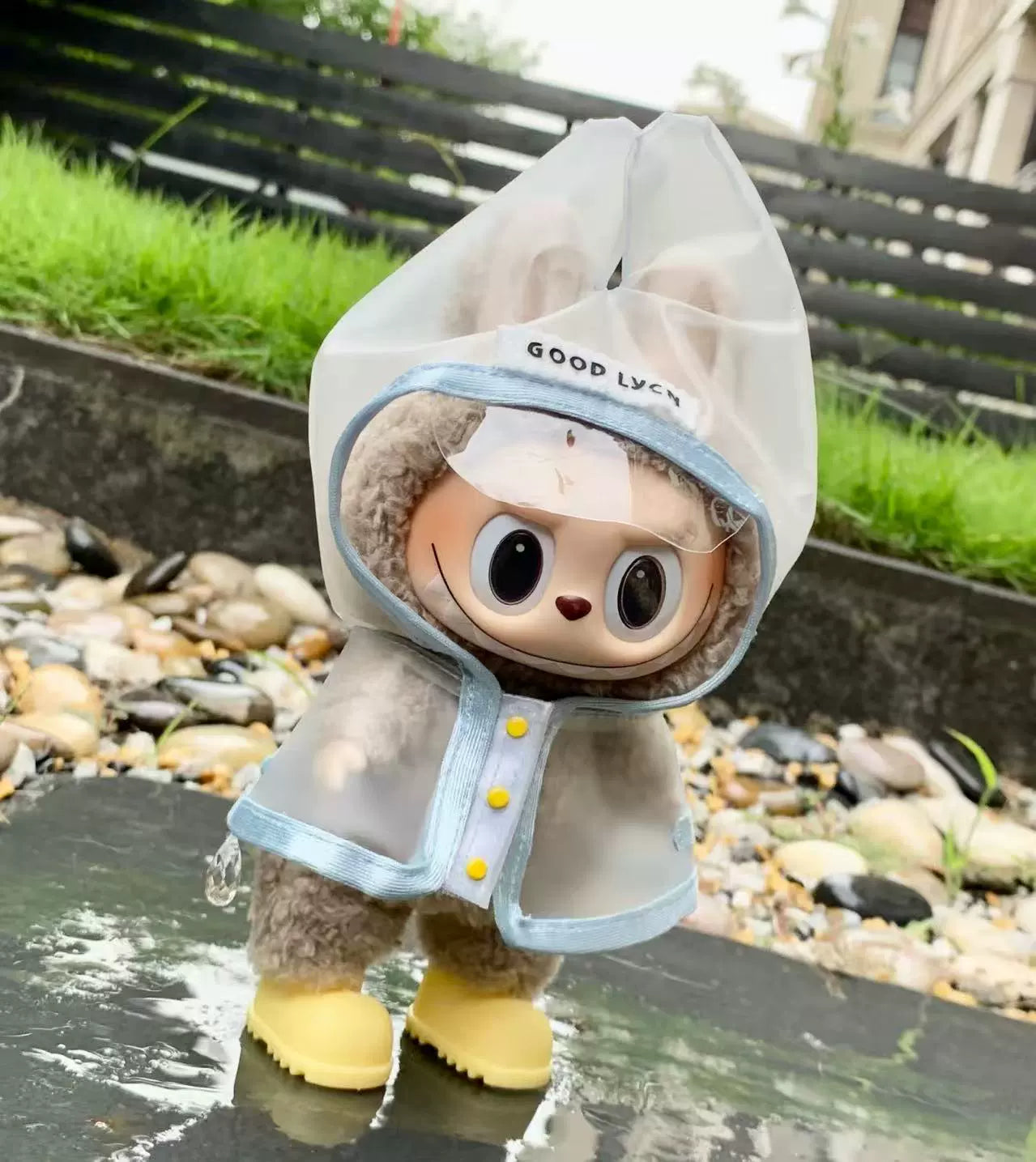 Labubu Series 1/2/3 Raincoat Outfit - Waterproof Doll Clothes for Vinyl Figures (No Doll/Shoes)