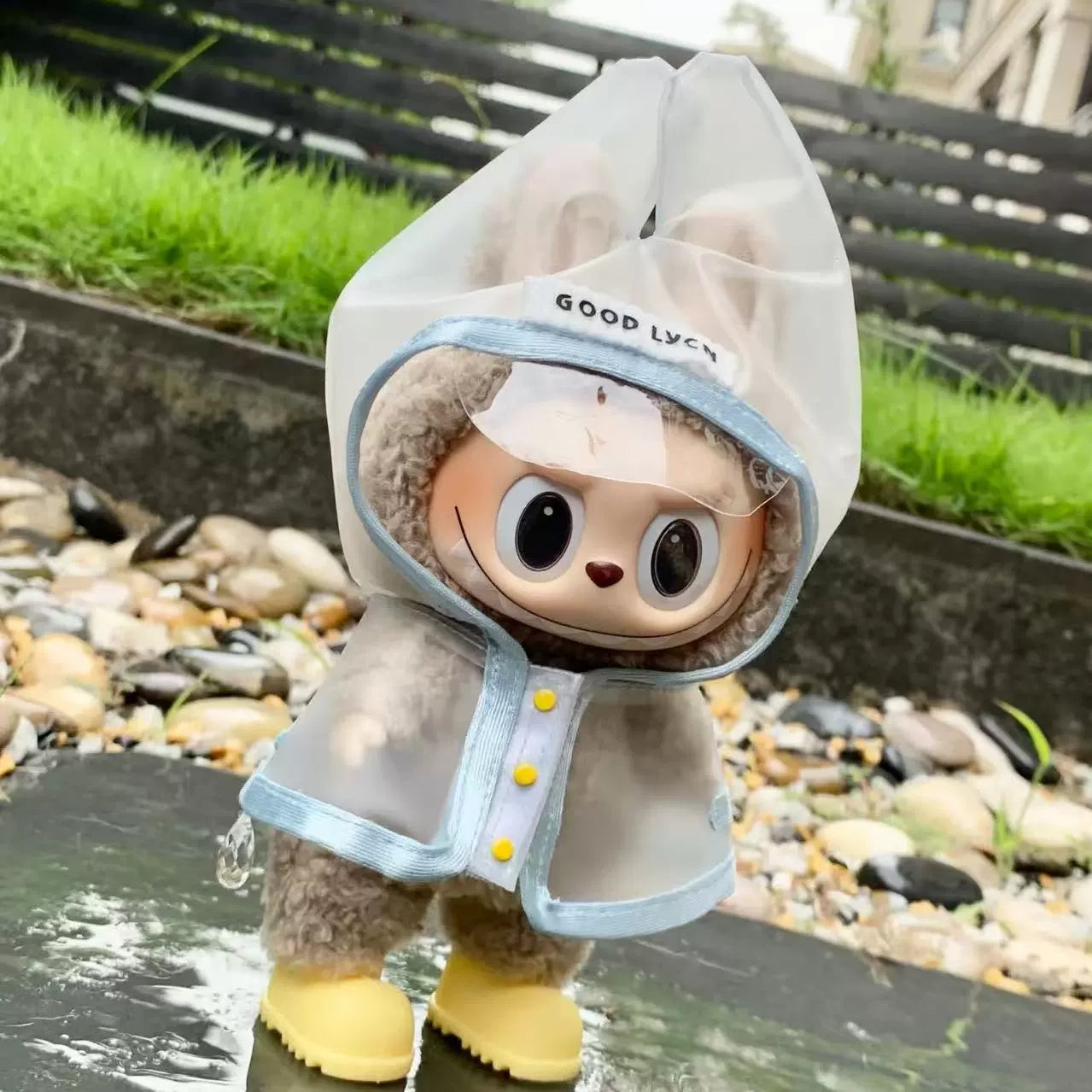 Labubu Series 1/2/3 Raincoat Outfit - Waterproof Doll Clothes for Vinyl Figures (No Doll/Shoes)