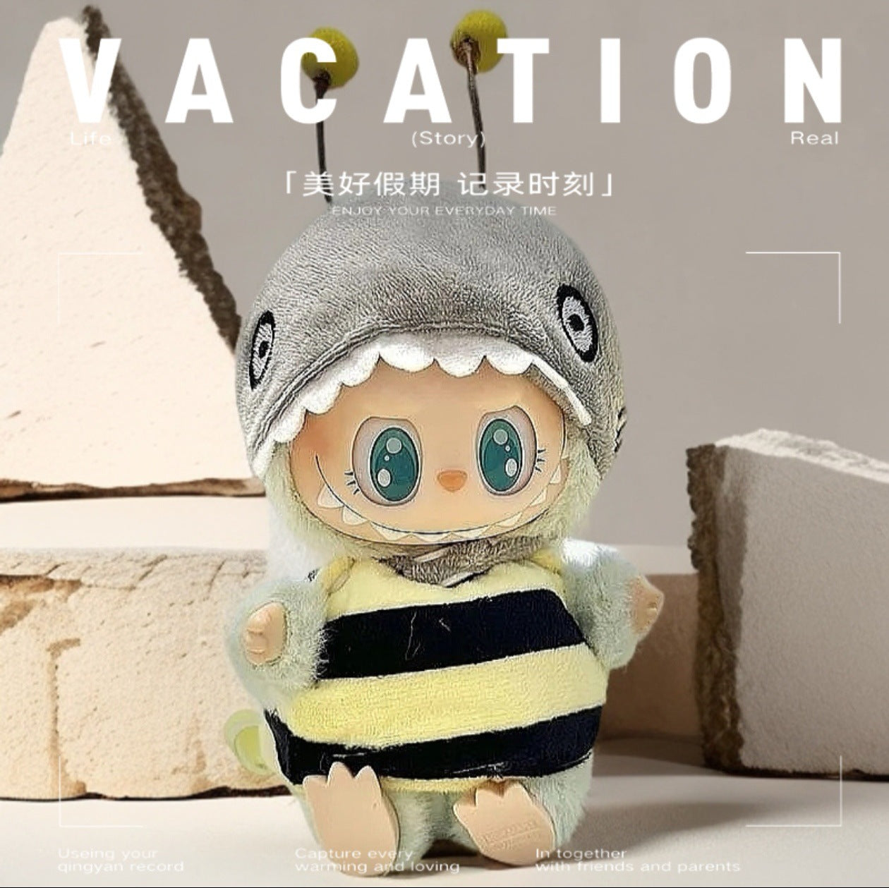 Labubu 1st-2nd Gen Sitting Party Doll Clothes | Macaron Style Outfit Set | Cute Apparel for Blind Box Figurines