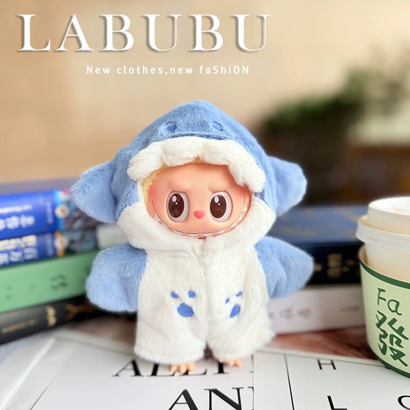 17cm Labubu 1st-2nd Gen Sitting Party Melody Style Onesie | Cute Replacement Outfit Set for Plush/Vinyl Keychain Charms (Clothes Only)