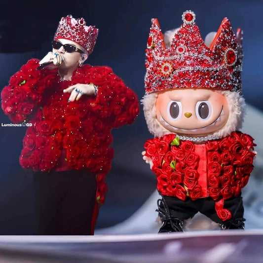 Labubu x G-Dragon GD Concert Replica Outfit Set | Fits 17cm Gen 1-3 Vinyl Dolls
