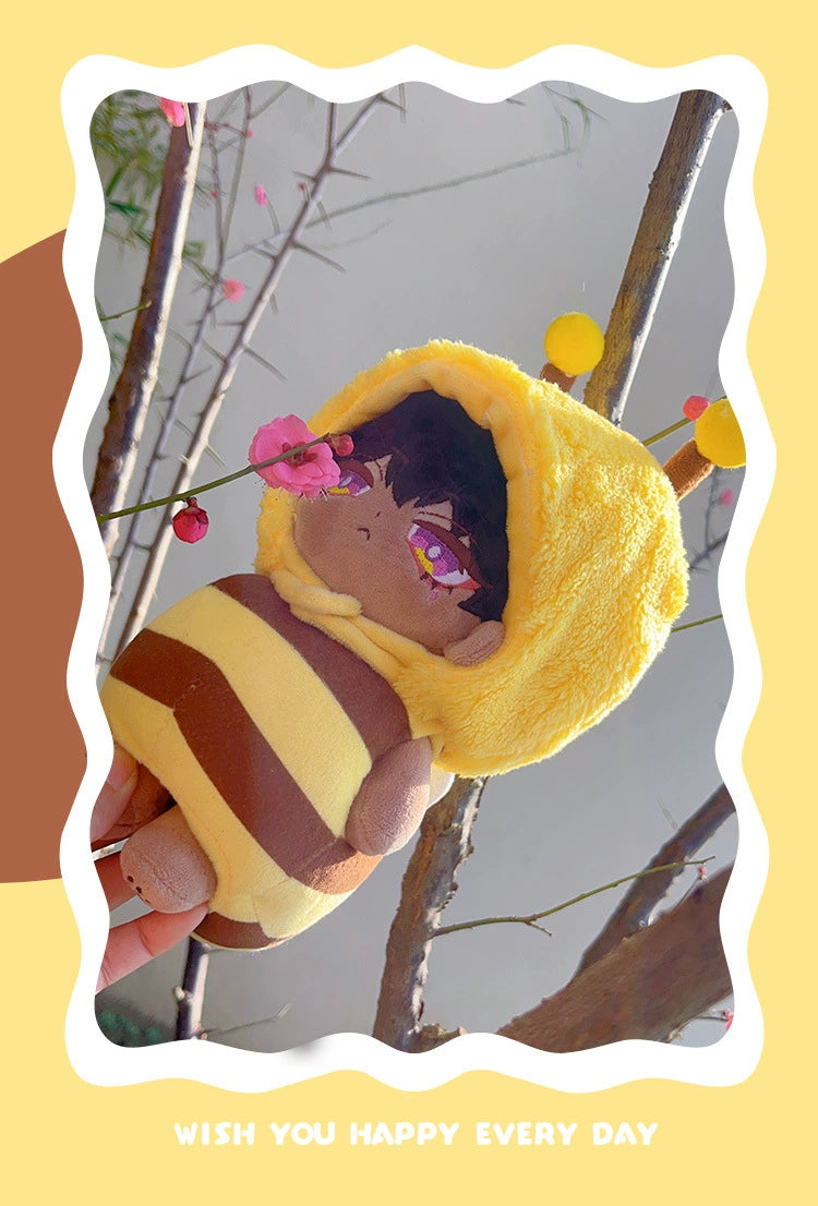 Handmade Tempura Shrimp Outfit for 17CM Labubu - Standard Body Cotton Doll Clothing Set