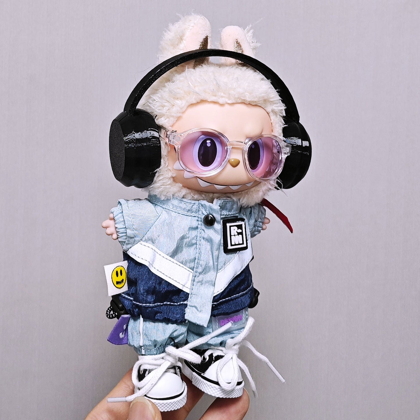 Labubu Stylish Gradient-Colored Glasses & Clothing Accessories | Universal Fit for Gen 1-3