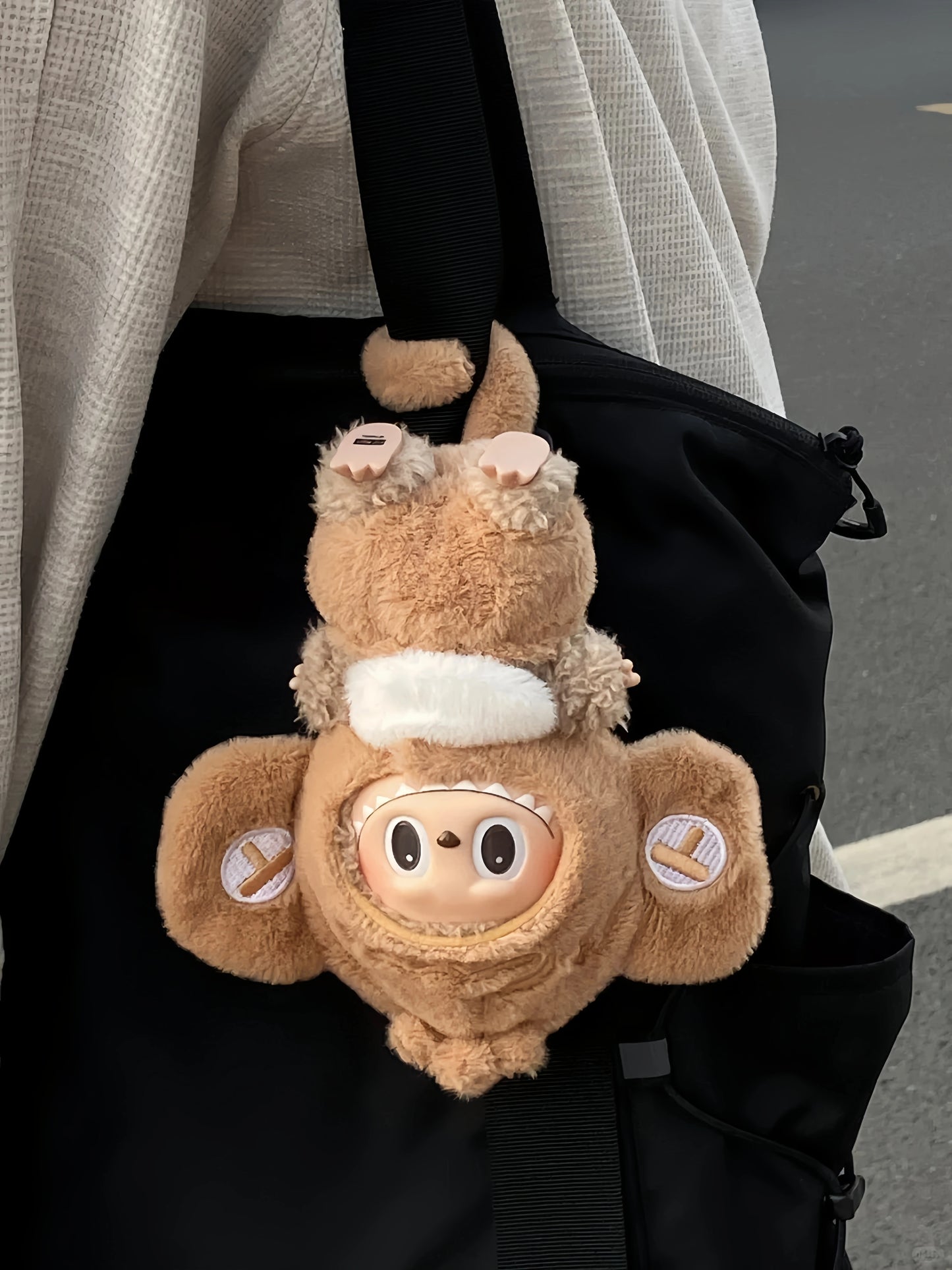 NEW Labubu 17cm Monkey Suit - Upside-Down Pajamas Fits Gen1/2/3 (No Doll)