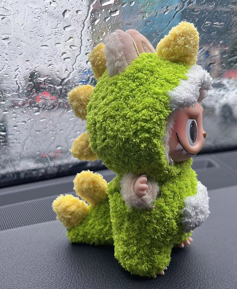 17cm Labubu Blind Box Changeable Clothing | Pure Handmade Series Little Dinosaur Onesie Set