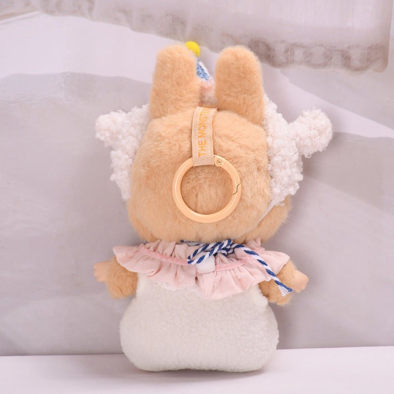 Labubu Series 2 Sitting Party Outfit - Lamb Onesie for Keychain Vinyl Doll Clothes