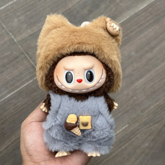 17cm Labubu Outfit Set - Trendy Clothes for Series 1/2/3 Vinyl Doll Change Fashion