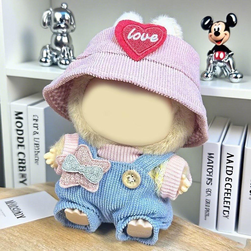 17cm Labubu Dopamine Style Doll Outfit Set | Cute Little Star Design | Replacement Clothes for Plush/Vinyl Figures