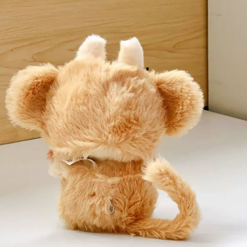 New Labubu Series 1/2 Monkey Outfit - Cute Onesie with Big Ears Hat for Vinyl Doll
