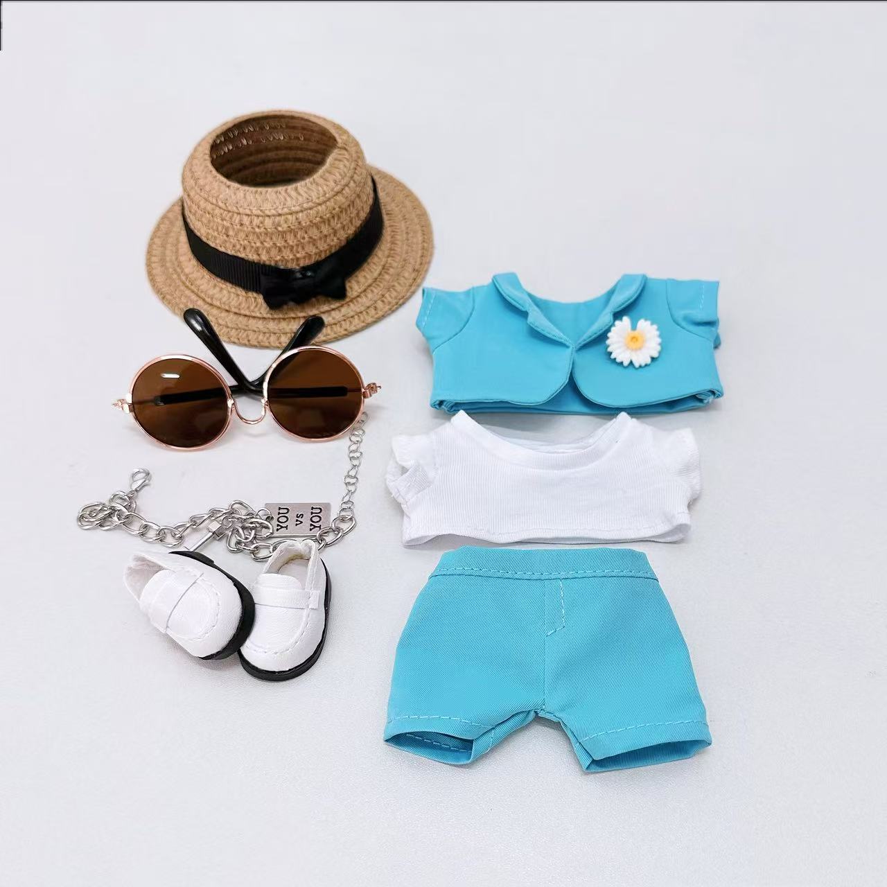Labubu G-Dragon Inspired Suit - 17cm Formal Tuxedo for Gen2/3 Vinyl Dolls (K-pop Star Outfit)
