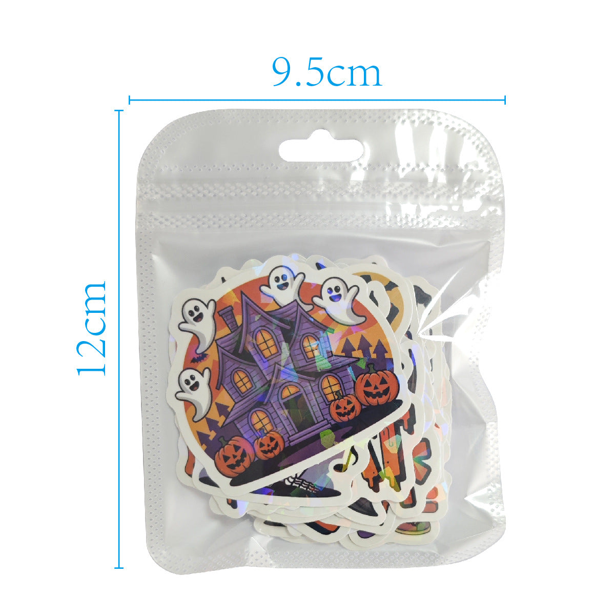 2025 Halloween Stickers - Holographic Waterproof Decals for Cups, Party Gifts, Decor