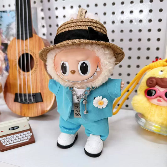 Pop Mart Labubu x G-Dragon 17cm Mint Green Tailored Suit | Concert Replica Outfit for Vinyl Dolls (Doll Not Included)