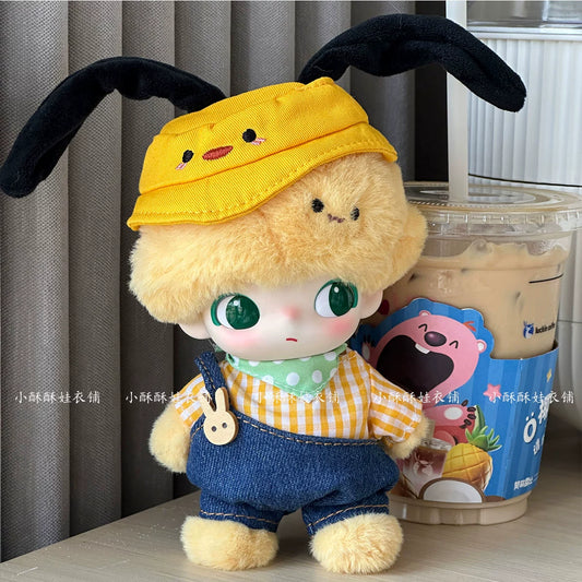 DIMOO x Disney Pluto Outfit - Blue Mouse Overalls + Gameboy Bag for 10cm Vinyl Dolls