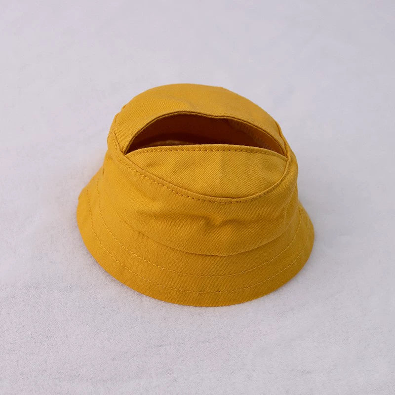 17cm Labubu Macaron Fisherman Hat - Vinyl Face Cap for Series 1/2/3 Doll Accessory