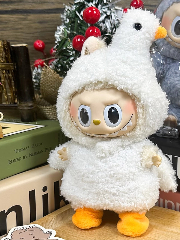 Cute Swan Outfit for Labubu Vinyl Doll 1st 2nd 3rd Gen - Fit Pop Mart Blind Box Figure Clothes, Cosplay Costume, Kawaii Fashion