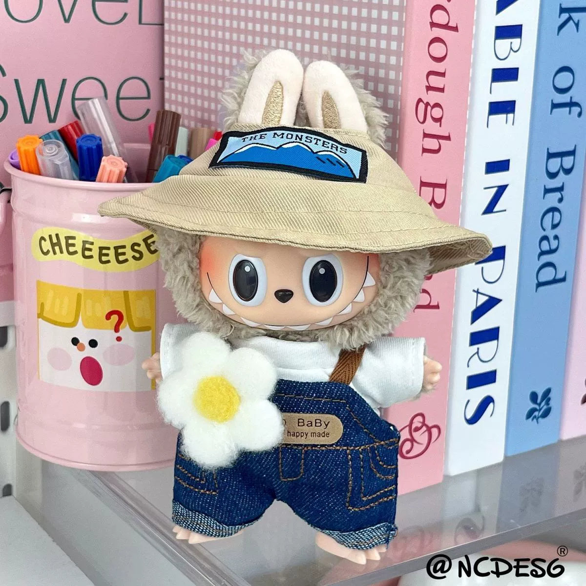 17cm Labubu Cute Clear Minimalist Raincoat Set | Doll Clothes