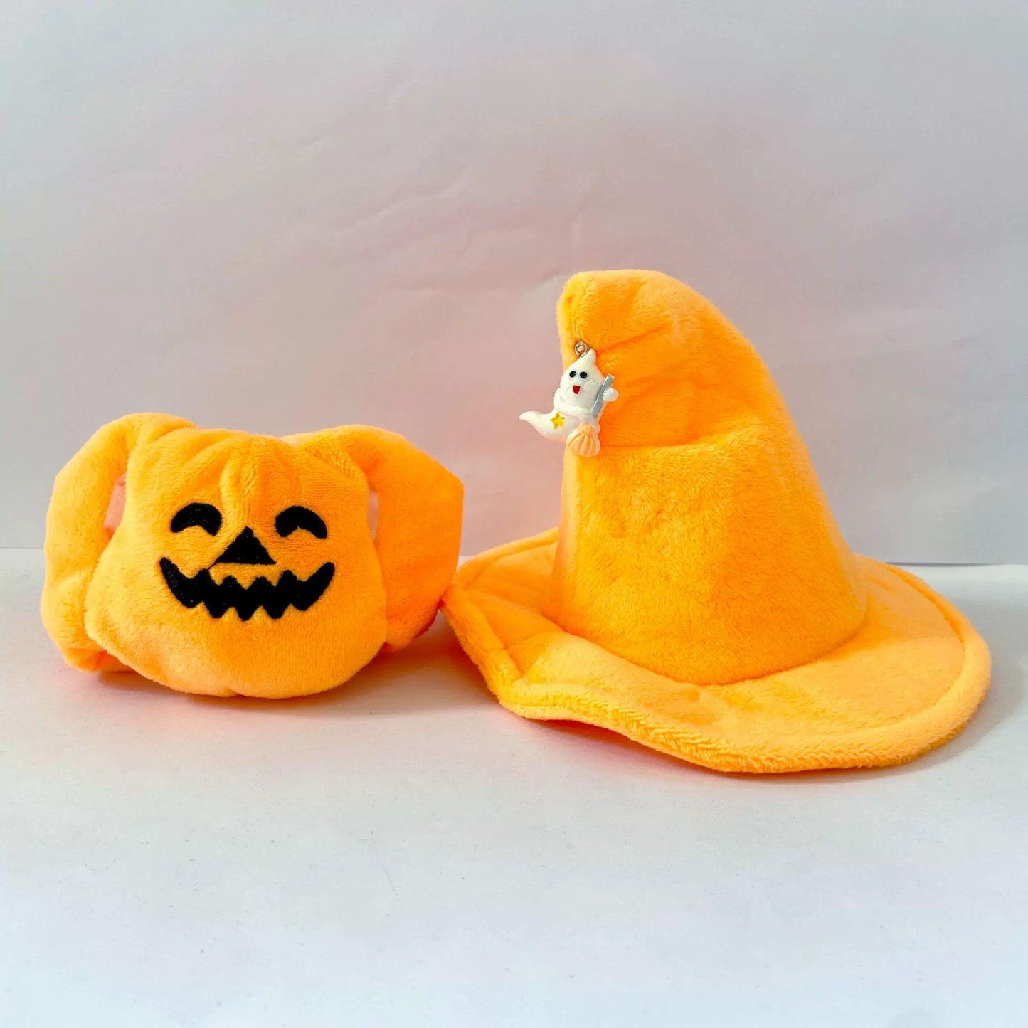 Labubu Halloween Costume Set - 17cm Pumpkin Dress & Witch Hat for Gen1-3 Dolls