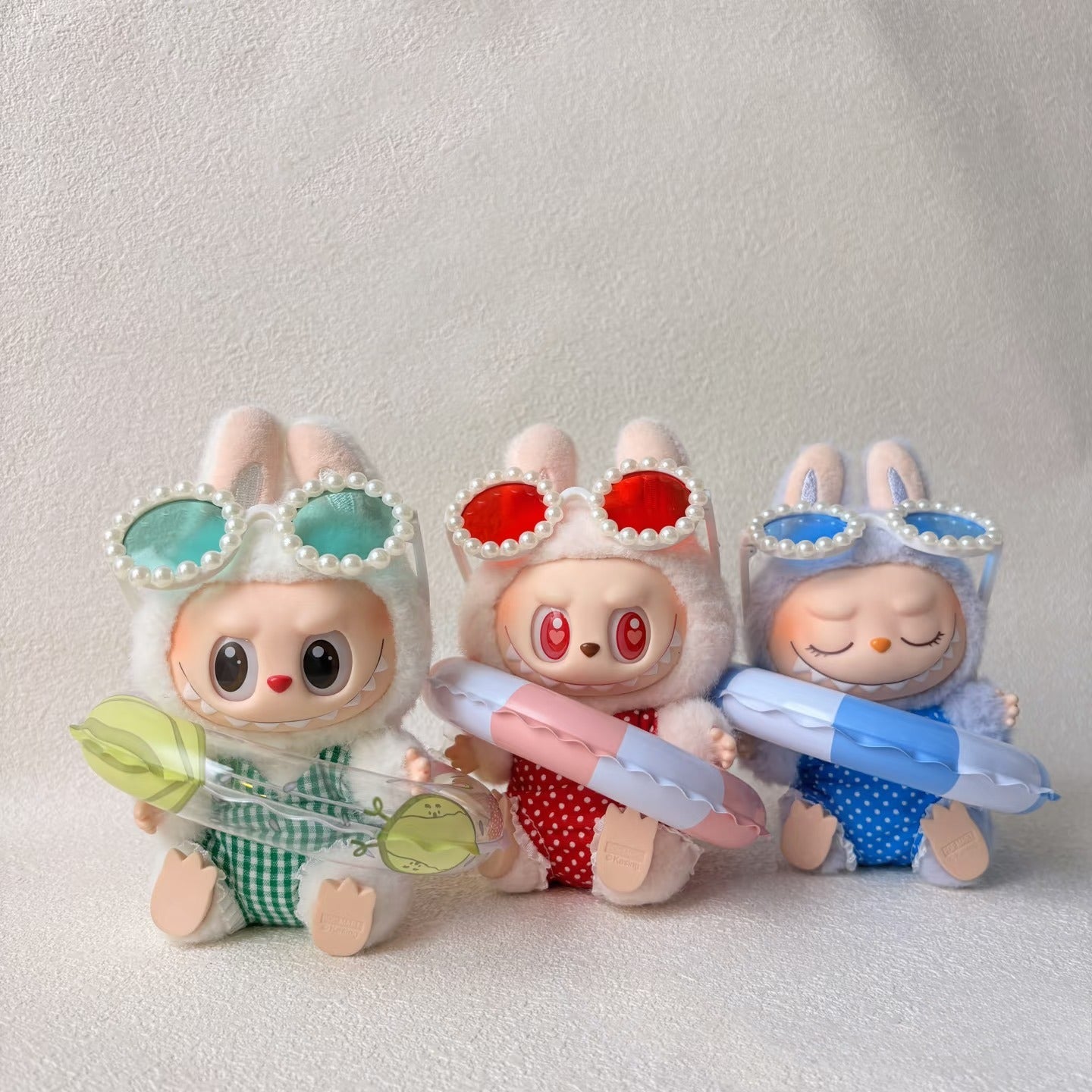 17cm Labubu Dopamine Swimsuit - Summer Outfit for Series 1/2/3 Vinyl Doll Clothes