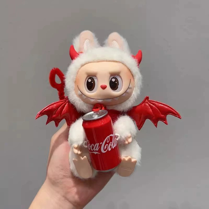 New Labubu Devil Wings Outfit - Red Demon Costume for Series 1/2/3 Doll Clothes Fashion