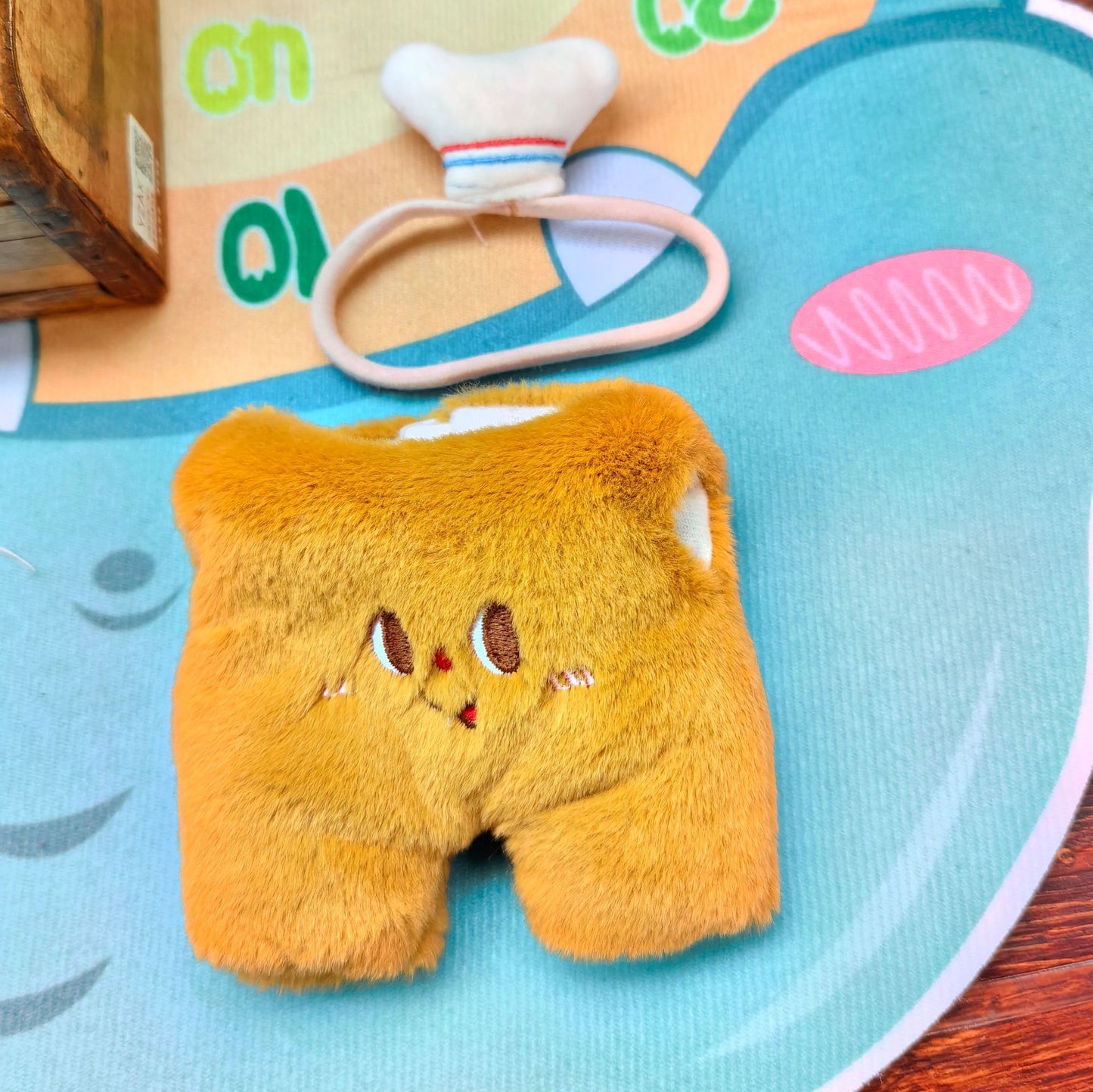 17cm Labubu Charm Clothes Only | Chicken Leg & Plaid Overalls Workwear Outfit Set for Plush Toy Dolls