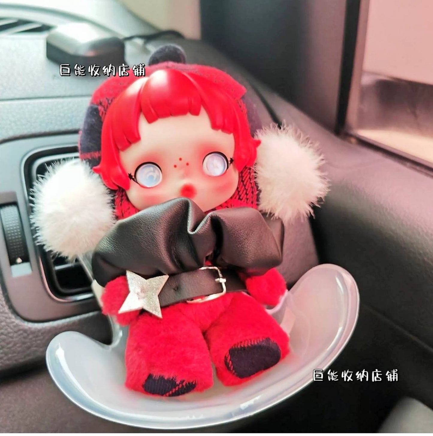 POP MART Labubu Car Seat Hanger - Sofa Style Display Holder for Vehicle Decor & Storage