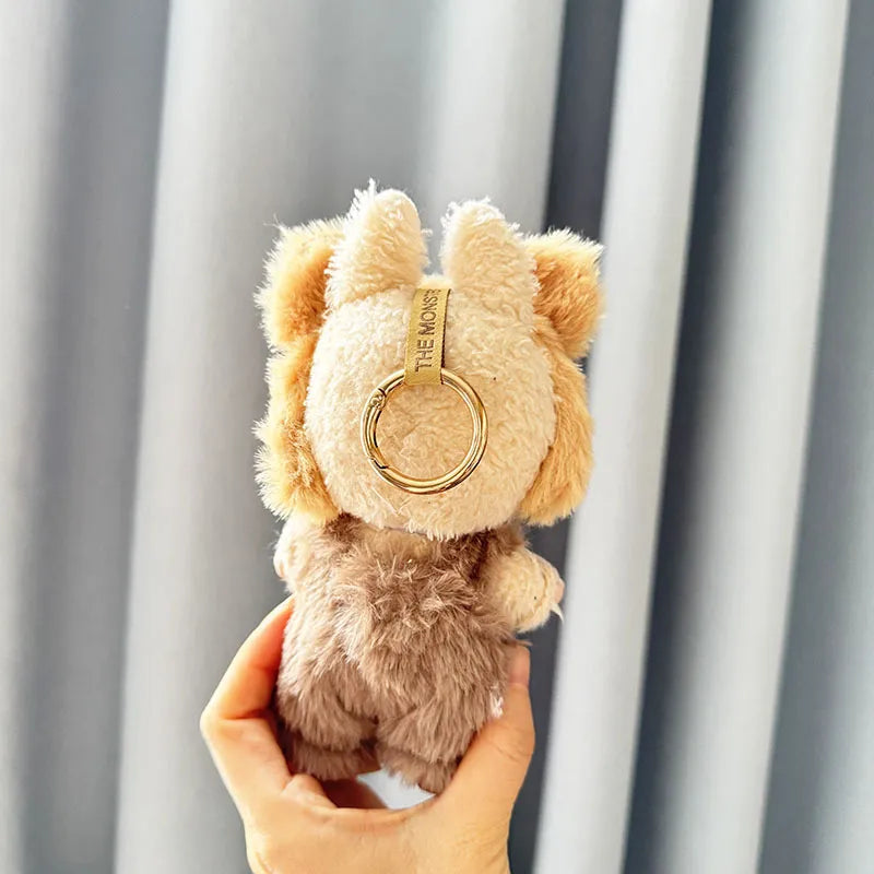 POP MART Labubu Doll Clothes - Teddy Bear Overalls Set for Gen 1/2 Vinyl Figures 17cm (No Doll Included) | Biscuit-Themed Blind Box Keychain Outfit