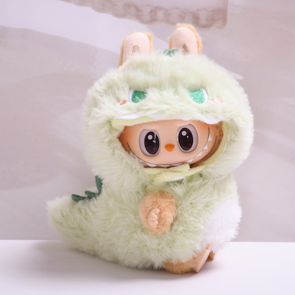 17cm Labubu Gen 2 Sitting Party Casual Set | Doll Clothes for Keychain Charms | Clothes Only