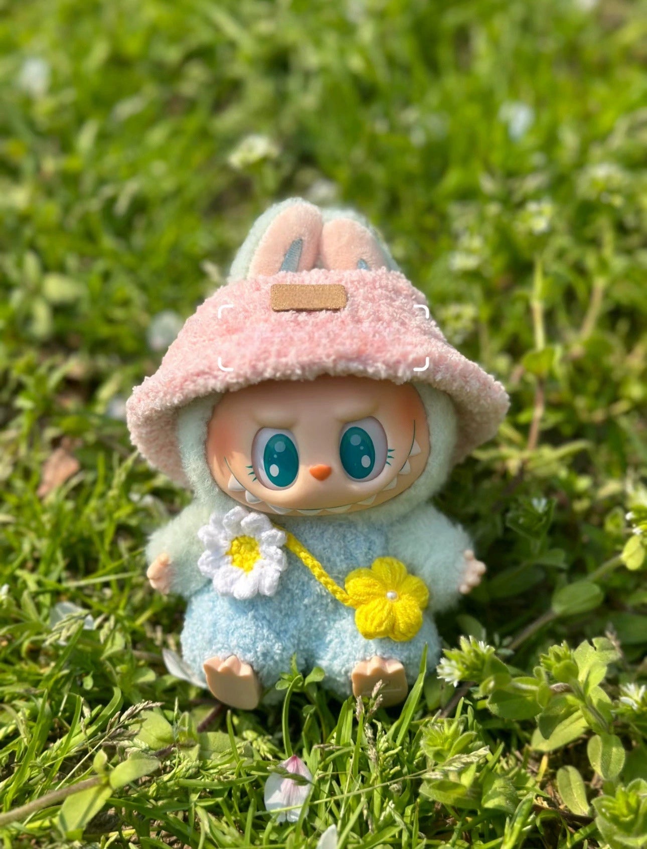 17cm Doll Clothes, Summer Outfits Green Dress + Bow Hair Clip for Vinyl Blind Box