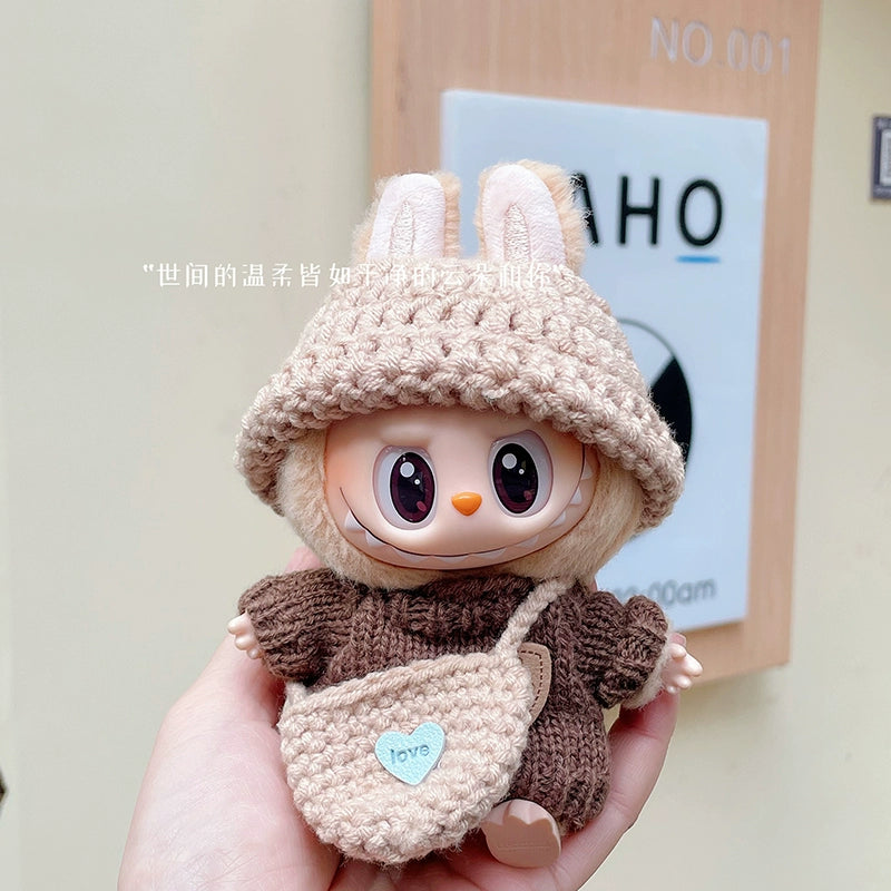 POP MART Labubu Doll Clothes - Fits All Gen Plush Dolls (Outfit Only) | 17cm Vinyl Figure Clothing