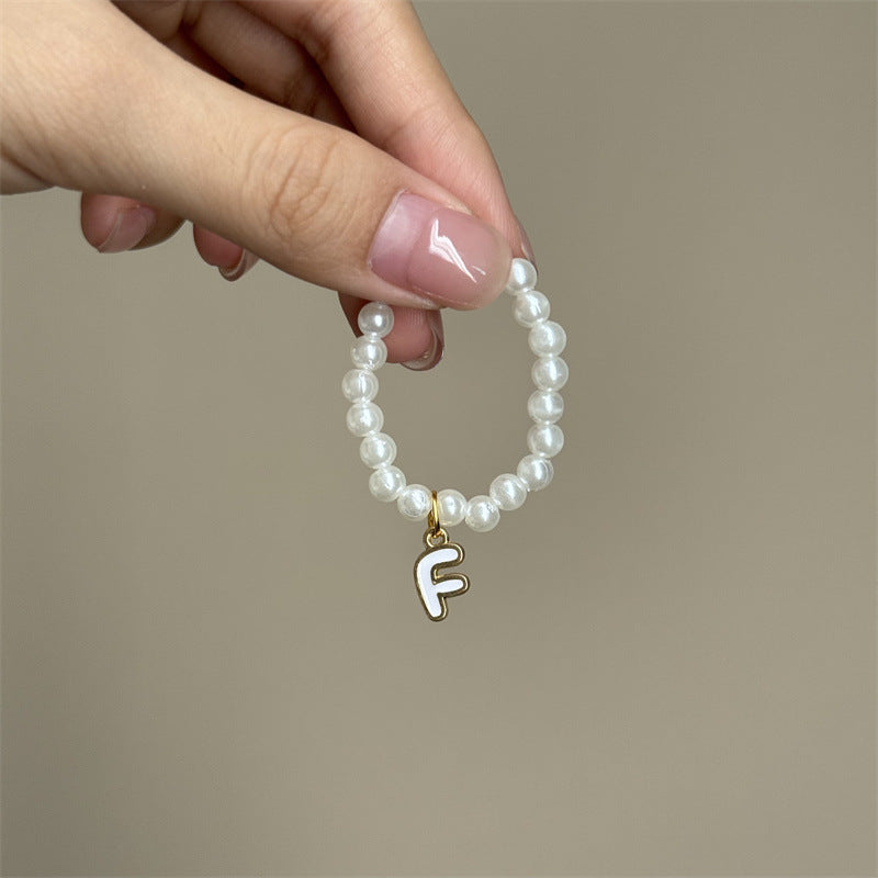 10.5cm Labubu 4th Gen Blind Box Mini Keychain Charms | 26-Letter Alphabet Pearl Necklace Accessory Set | Replacement Clothes Accessories for Collectible Vinyl/Plastic Dolls