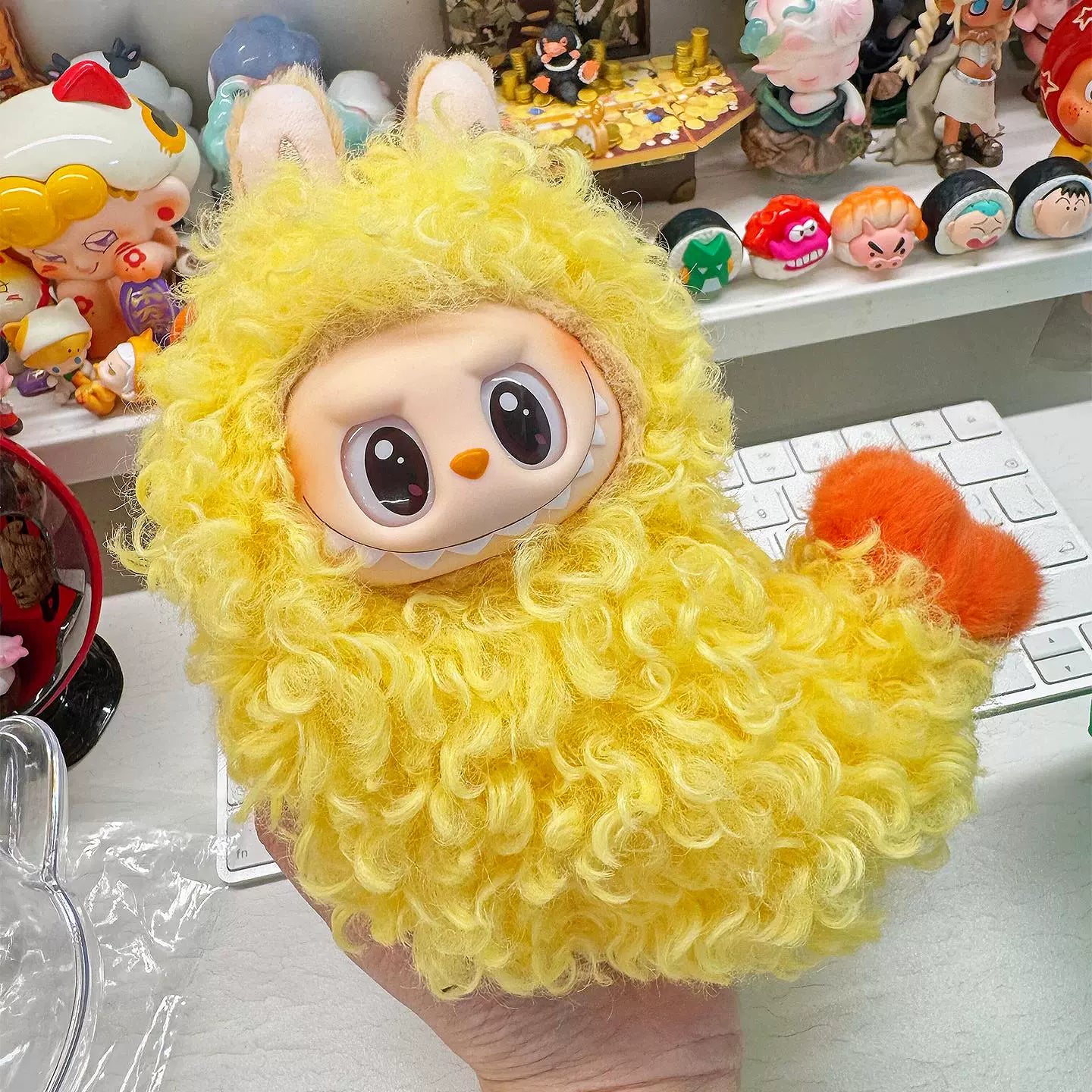 POP MART Labubu Doll Clothes Set - Bee & Fried Shrimp Outfits for Generation 1/2/3 Vinyl Figures 17cm (No Doll Included)