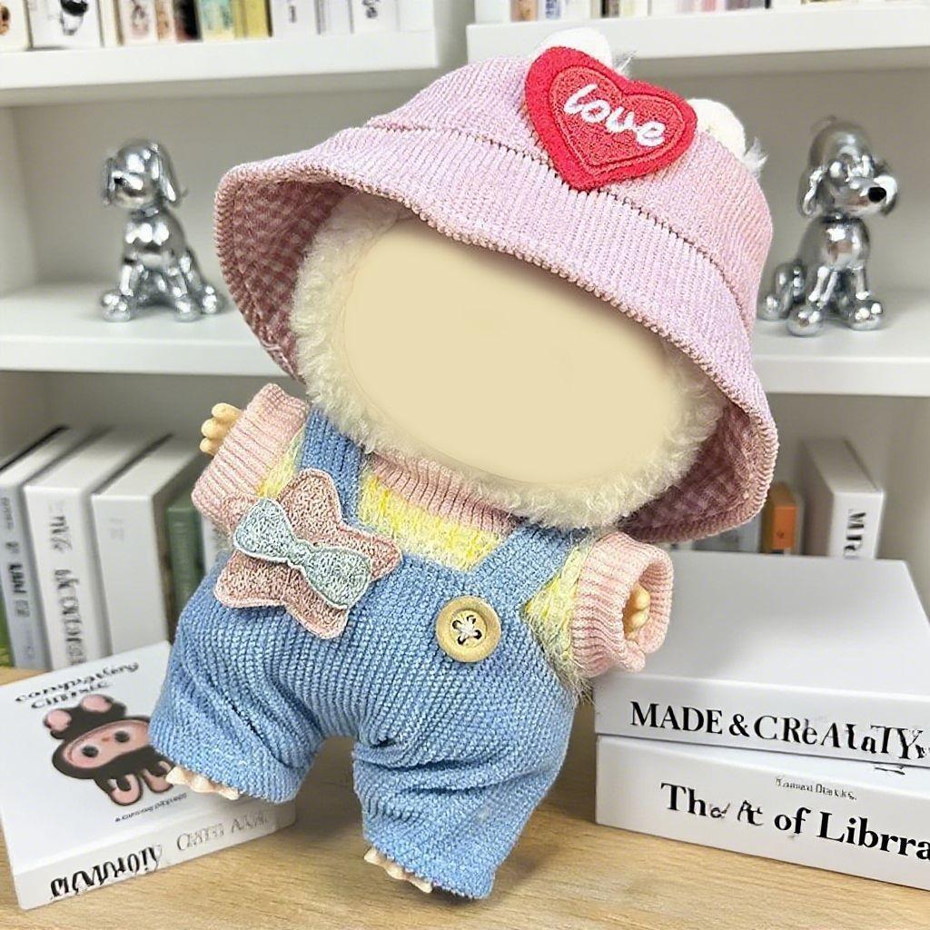 17cm Labubu Dopamine Style Doll Outfit Set | Cute Little Star Design | Replacement Clothes for Plush/Vinyl Figures