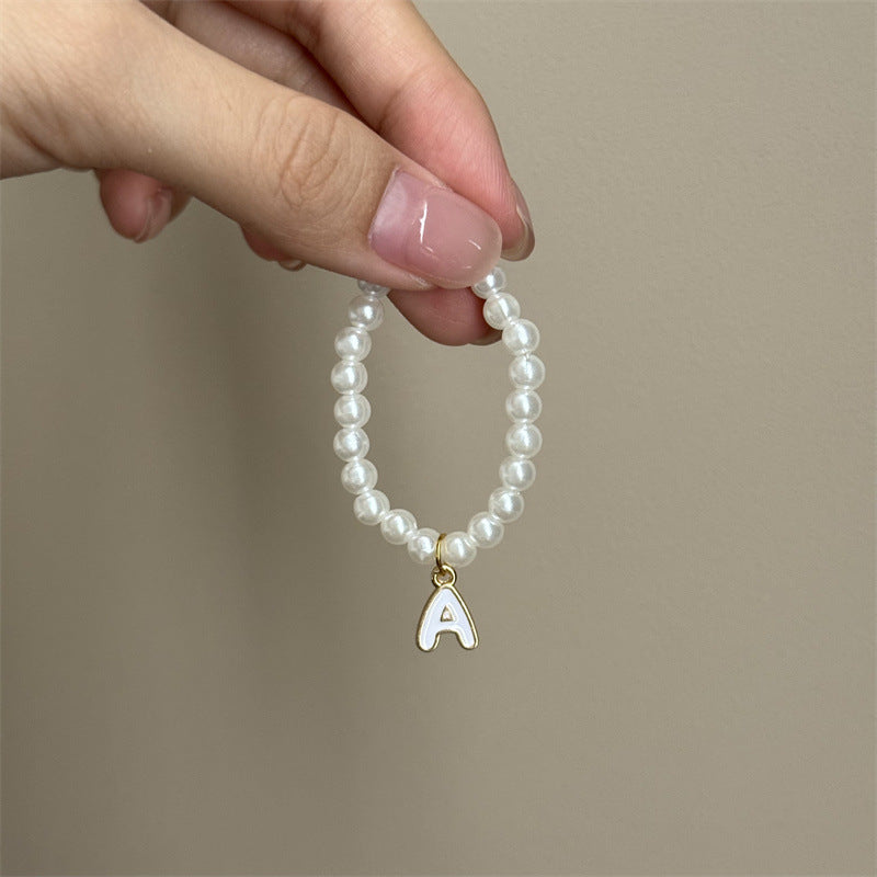 10.5cm Labubu 4th Gen Blind Box Mini Keychain Charms | 26-Letter Alphabet Pearl Necklace Accessory Set | Replacement Clothes Accessories for Collectible Vinyl/Plastic Dolls