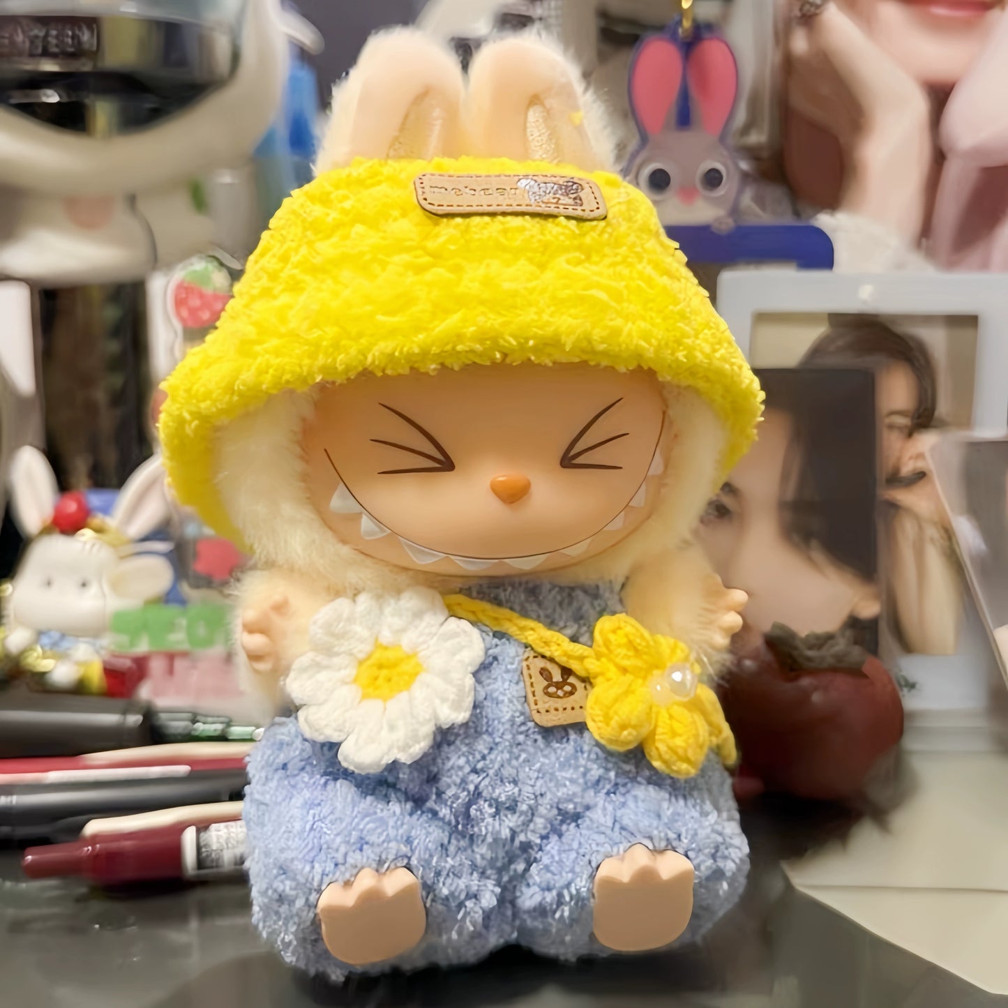 Labubu Sitting Party Series 2 Outfit - Handmade Vinyl Doll Clothes for Collectors