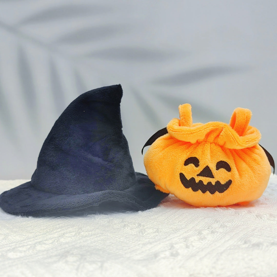 17cm Labubu Halloween Pumpkin & Christmas Devil Outfit | Vinyl Replacement Clothes with Horns & Tail for Collectible Dolls