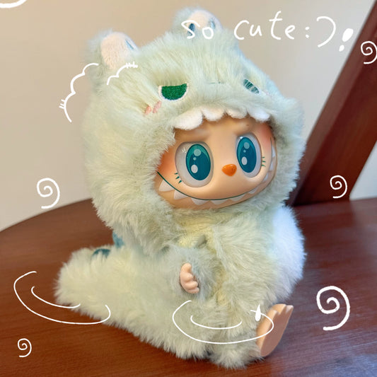 NEW Labubu 17cm Animal Costumes - Fried Shrimp/Dinosaur/Shark Sets