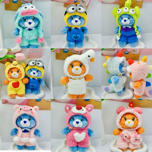 Care Bears Rainbow Bear Doll Outfit | Handmade Crocheted Rainbow Dinosaur Clothing