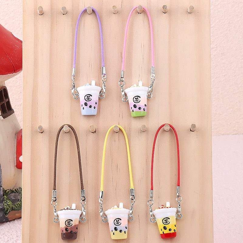 Dollhouse Miniature Bubble Tea Cup Model | DIY Pendant, Scene Accessory for OB11 Dolls