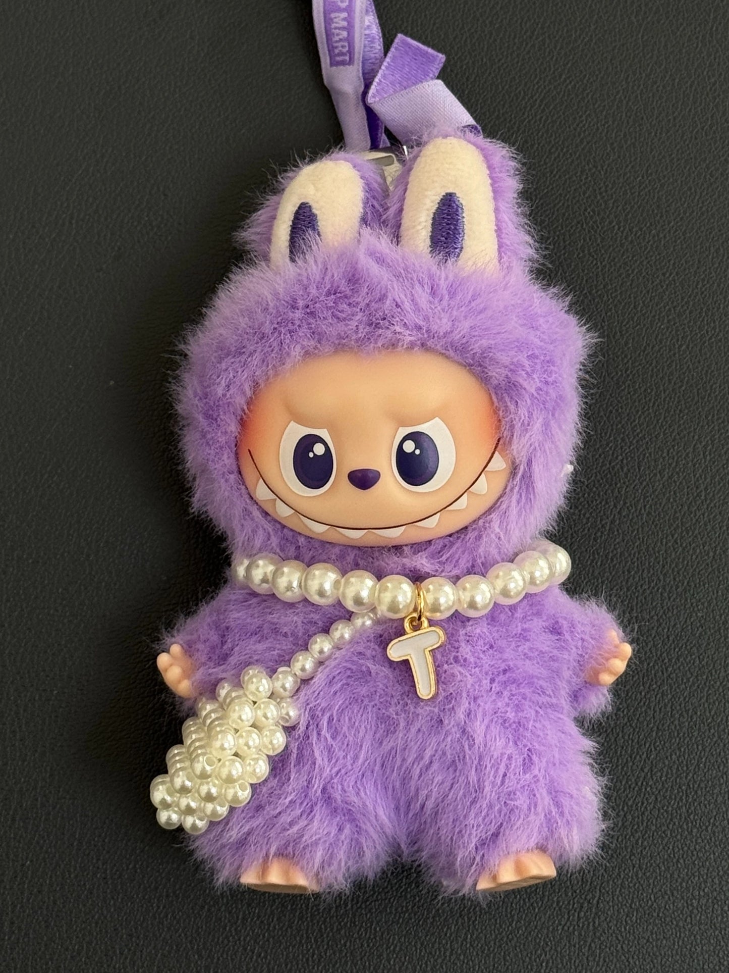 Labubu 4.0 Heart Code Accessories | 26-Letter Pearl Necklace & Mini Nose Decoration for Mini LABUBU Doll Clothing