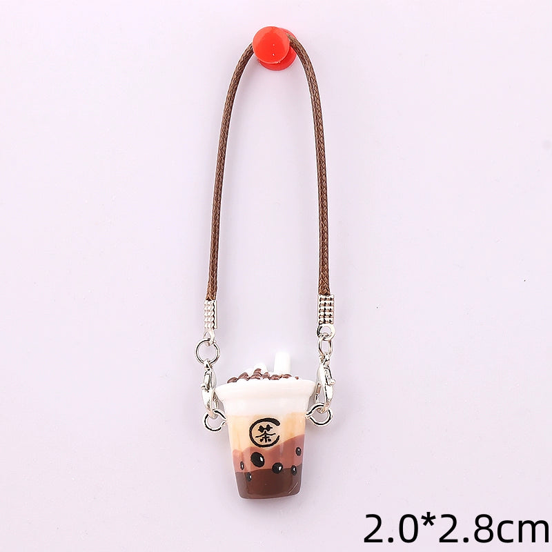 Dollhouse Miniature Bubble Tea Cup Model | DIY Pendant, Scene Accessory for OB11 Dolls