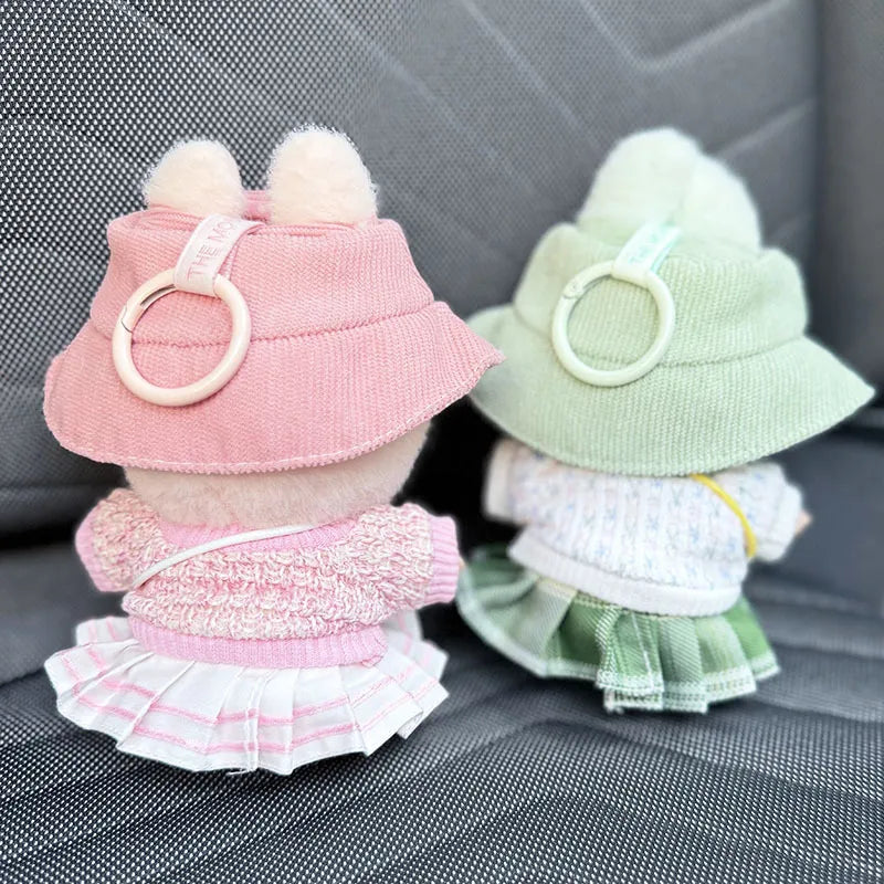 NEW Labubu Keychain Outfit - Sweater+Hat Set Fits Gen1/2/3 (No Doll)