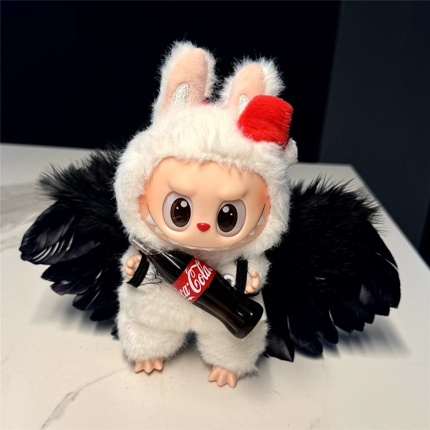 17cm Labubu Birthday Lamb Outfit - Handmade Costume for Series 1/2/3 Vinyl Doll Clothes