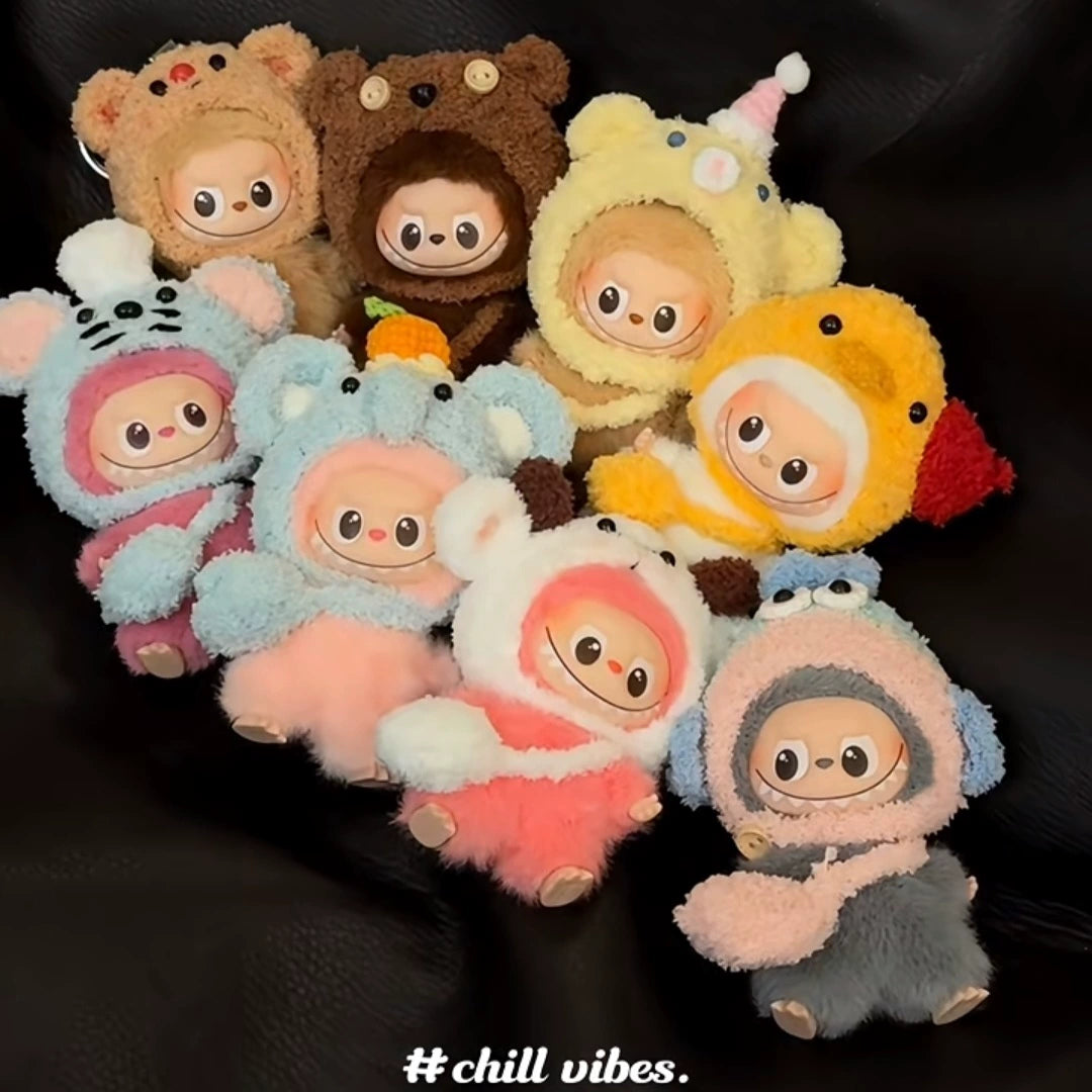 10cm Labubu 4.0 Heart Code Outfit - Cotton Doll Clothes for Mini Figures