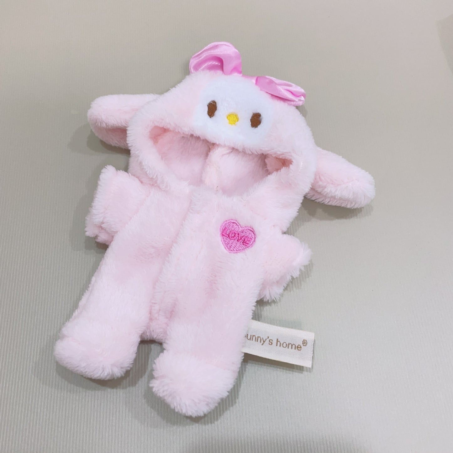 17cm Labubu 1st-2nd Gen Blind Box Clothes Only | Cute Animal Plush Onesie Set with Hoodie & Scarf | Replacement Outfit for Collectible Dolls
