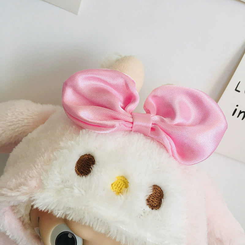 17cm Labubu My Melody Onesie - Cute Outfit for Keychain Doll Clothes Blind Box