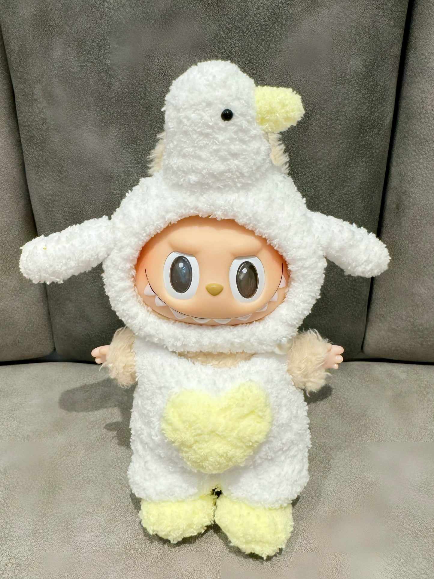 Labubu Swan Costume 17cm Vinyl Doll Clothes Fits Gen1/2/3