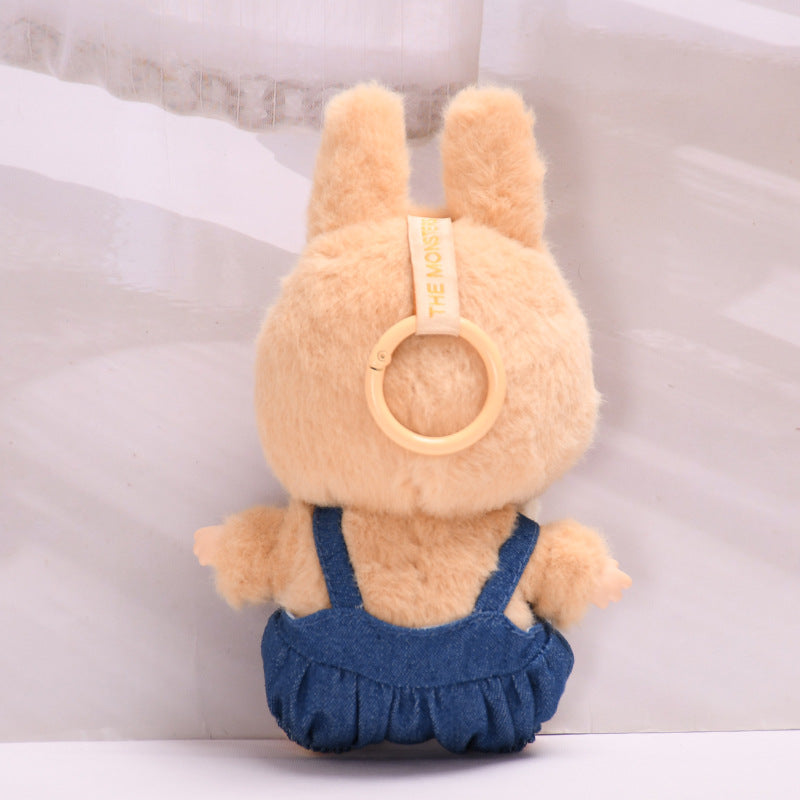 [Clothes Only] Gen 2 Blind Box Sitting Party Labubu Overalls Set Keychain | Labubu Outfit Change