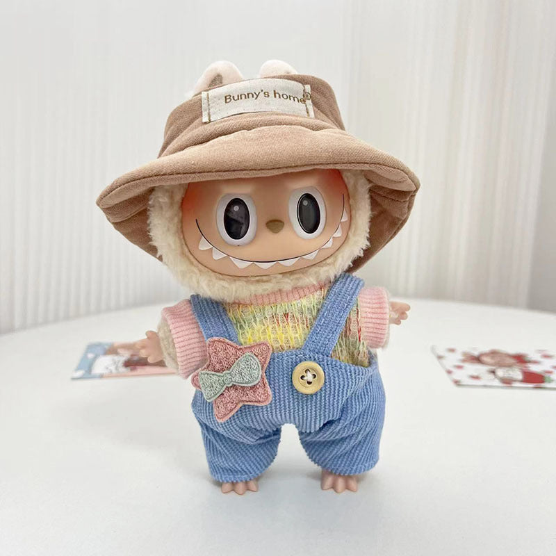 LABUBU Clothes, Stylish Adorable Clothes Outfit - Little Swan (Hat+Sweater+Socks)(No Doll)